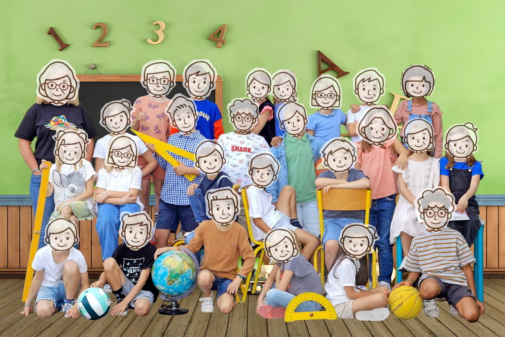 Photo de classe : choisissez votre fond ! fond 8