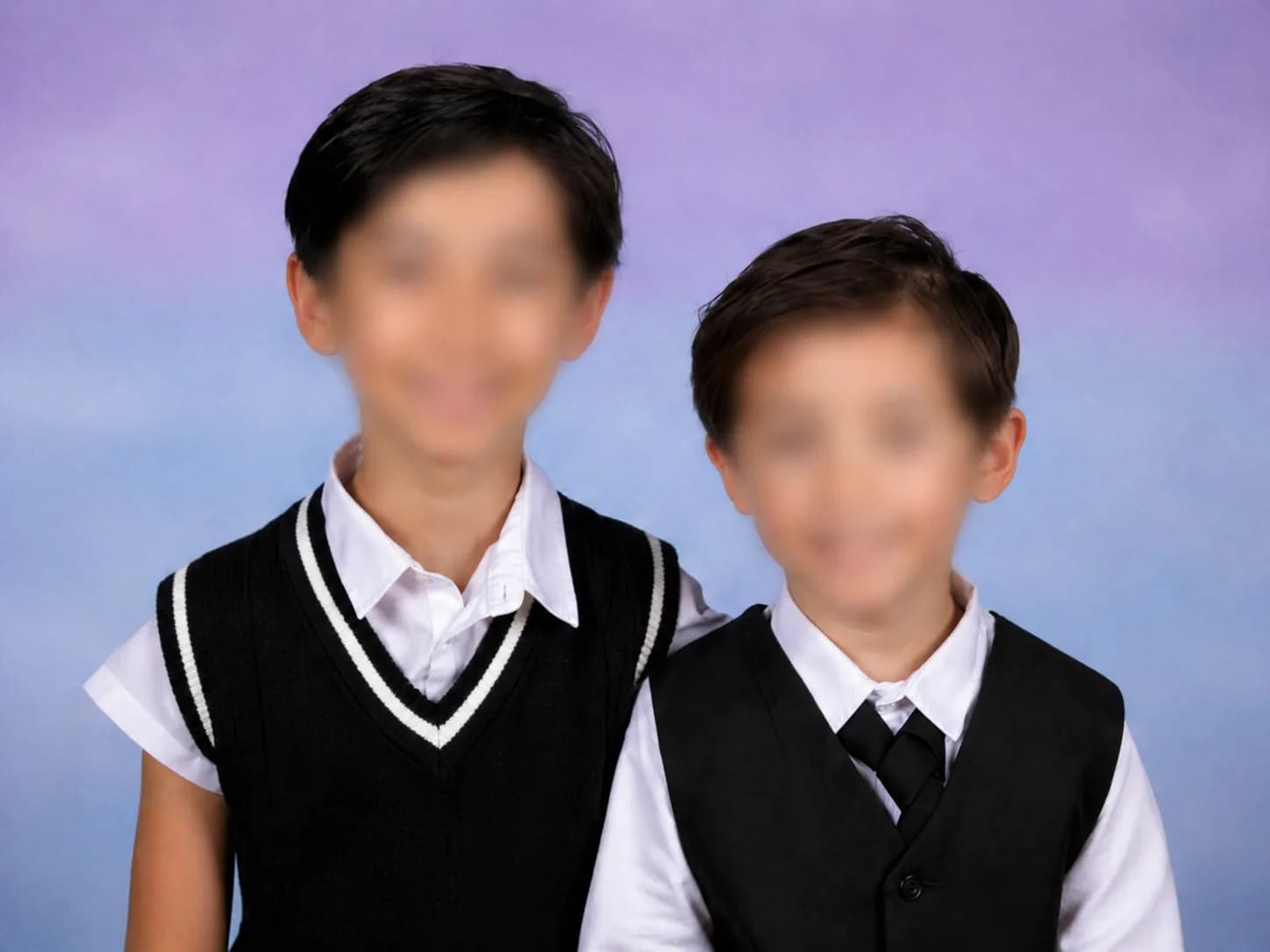 Portrait fratrie scolaire